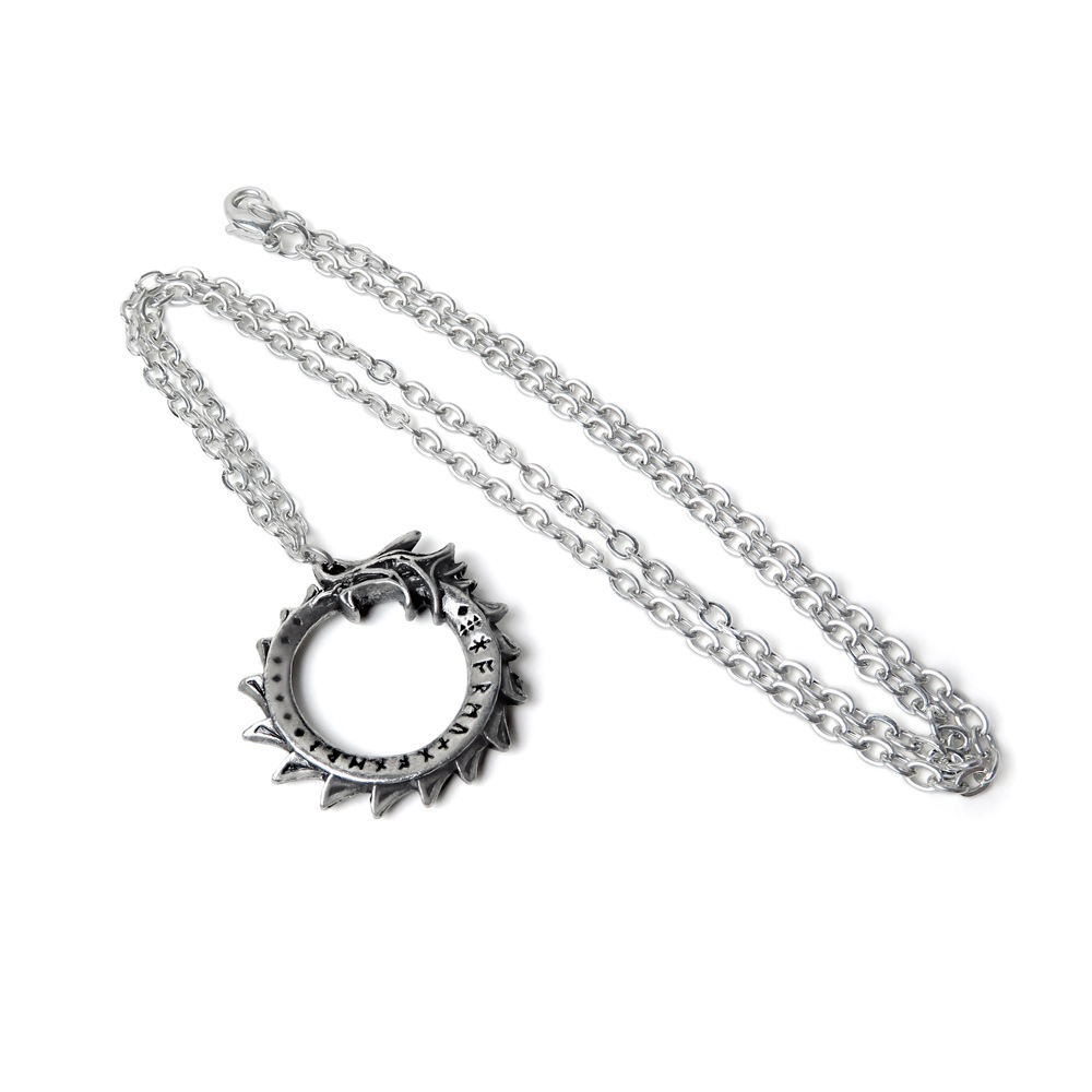 Alchemy - Mini Jormungand Ketting - Zilverkleurig